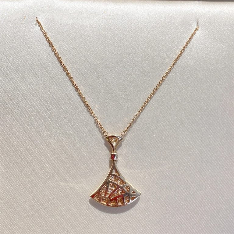 [Royal Jewelry]DREAM NECKLACE PINK GOLD FULL DIAMOND