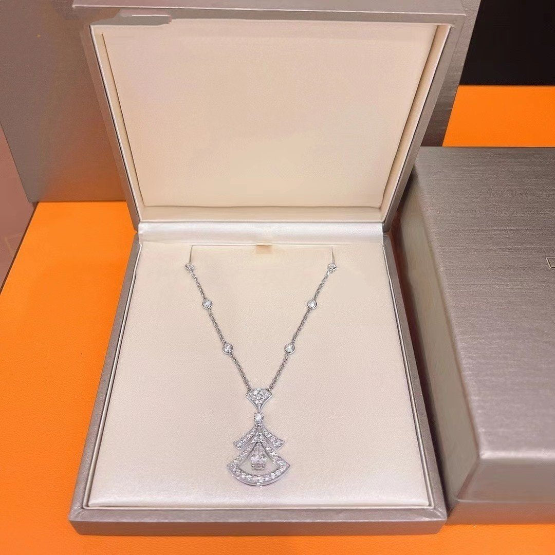 [Royal Jewelry]DREAM NECKLACE WHITE DIAMOND SILVER