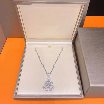 [Royal Jewelry]DREAM NECKLACE WHITE DIAMOND SILVER