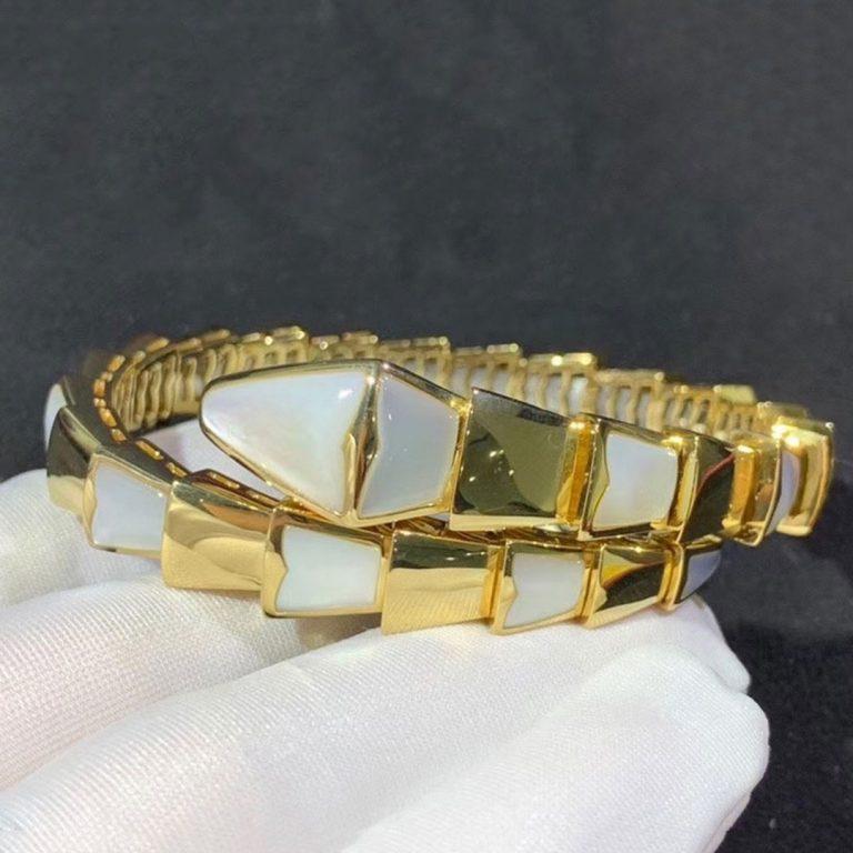 [Royal Jewelry]SERPENTI BRACELET MOP GOLD