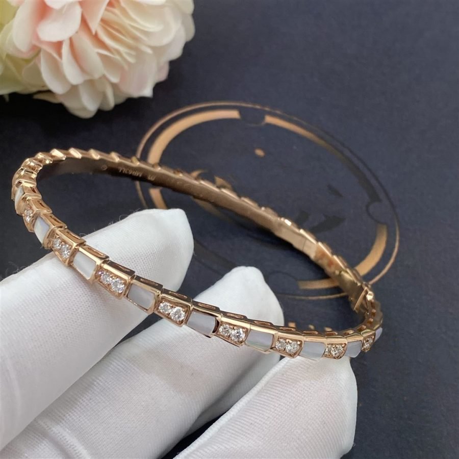 [Royal Jewelry]SERPENTI BRACELET PINK GOLD MOP DIAMOND