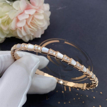 [Royal Jewelry]SERPENTI BRACELET PINK GOLD MOP DIAMOND