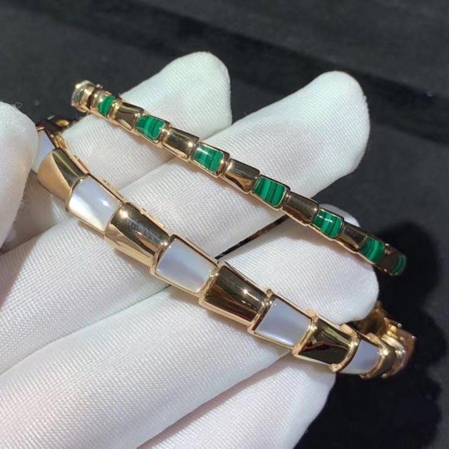 [Royal Jewelry]SERPENTI BRACELET PINK GOLD MOP