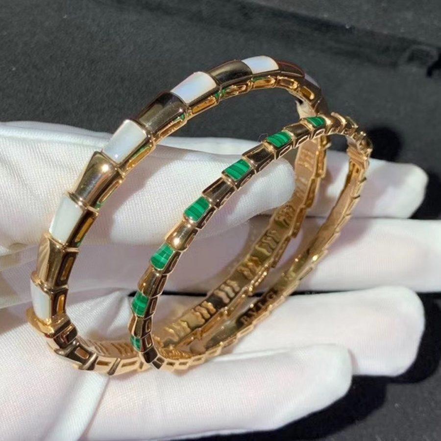 [Royal Jewelry]SERPENTI BRACELET PINK GOLD MOP