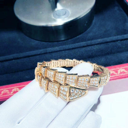 [Royal Jewelry]SERPENTI BRACELET 8MM PINK GOLD DIAMOND