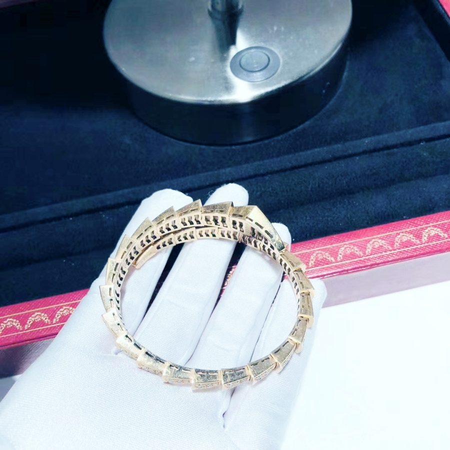 [Royal Jewelry]SERPENTI BRACELET 8MM PINK GOLD DIAMOND