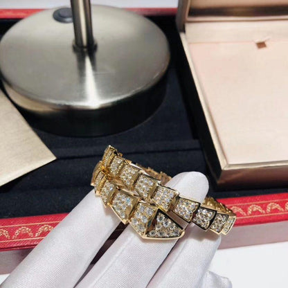 [Royal Jewelry]SERPENTI BRACELET 8MM GOLD DIAMOND