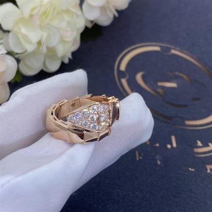 [Royal Jewelry]SERPENTI RING PINK GOLD DIAMOND