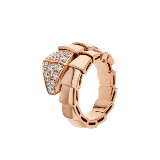 [Royal Jewelry]SERPENTI RING PINK GOLD DIAMOND
