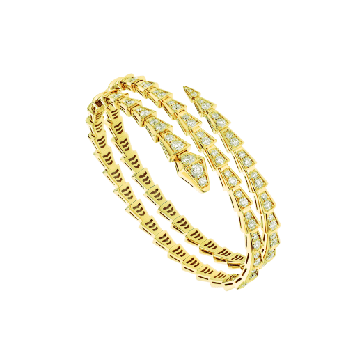[Royal Jewelry]SERPENTI BRACELET GOLD DIAMOND DOUBLE ROW