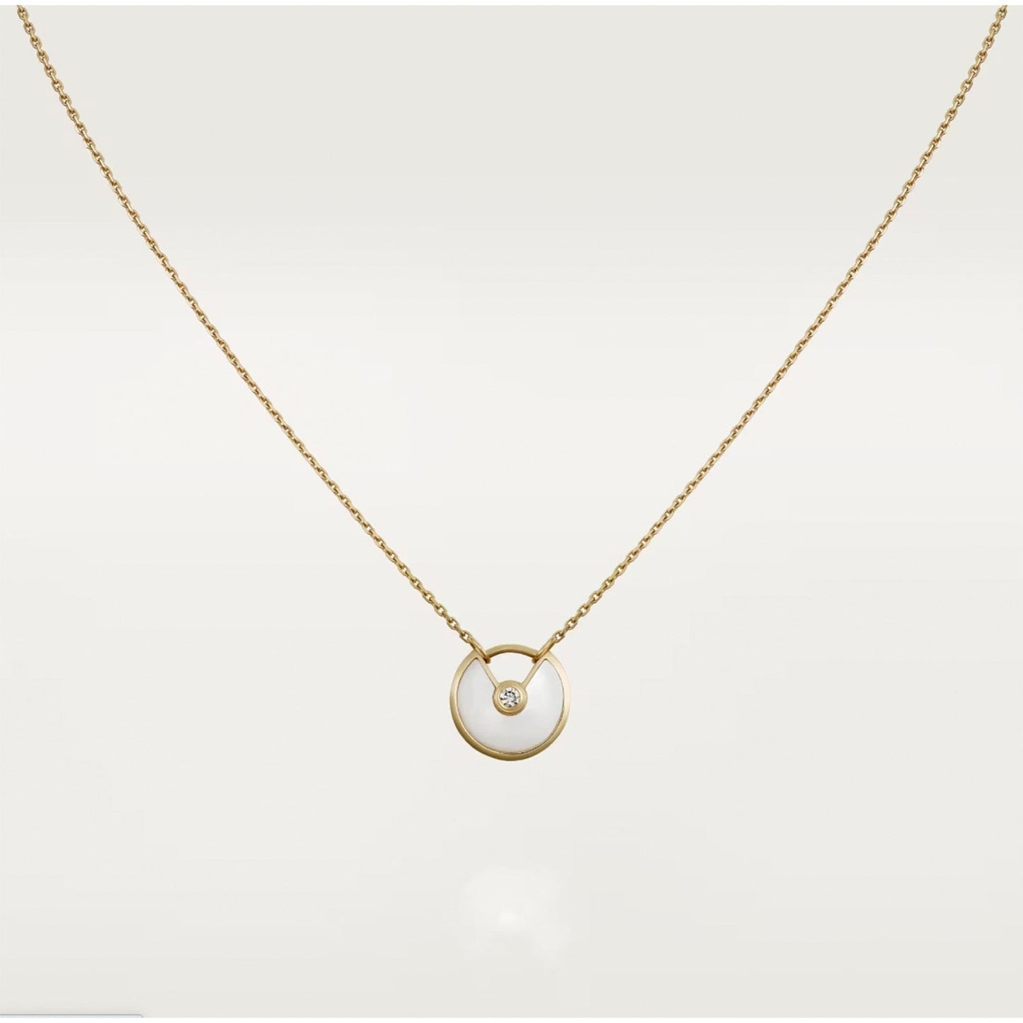 [Royal Jewelry]AMULETTE ROSE GOLD MOP NECKLACE
