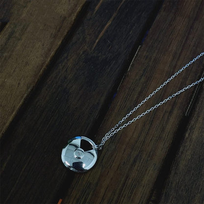 [Royal Jewelry]AMULETTE SILVER FULL DIAMOND NECKLACE