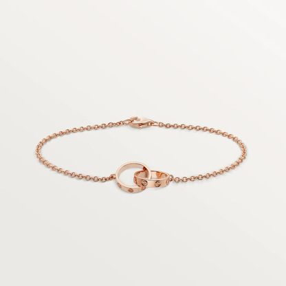 [Royal Jewelry]LOVE BRACELET DOUBLE RING