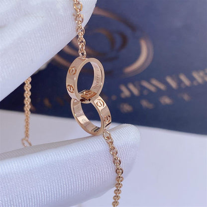 [Royal Jewelry]LOVE BRACELET DOUBLE RING