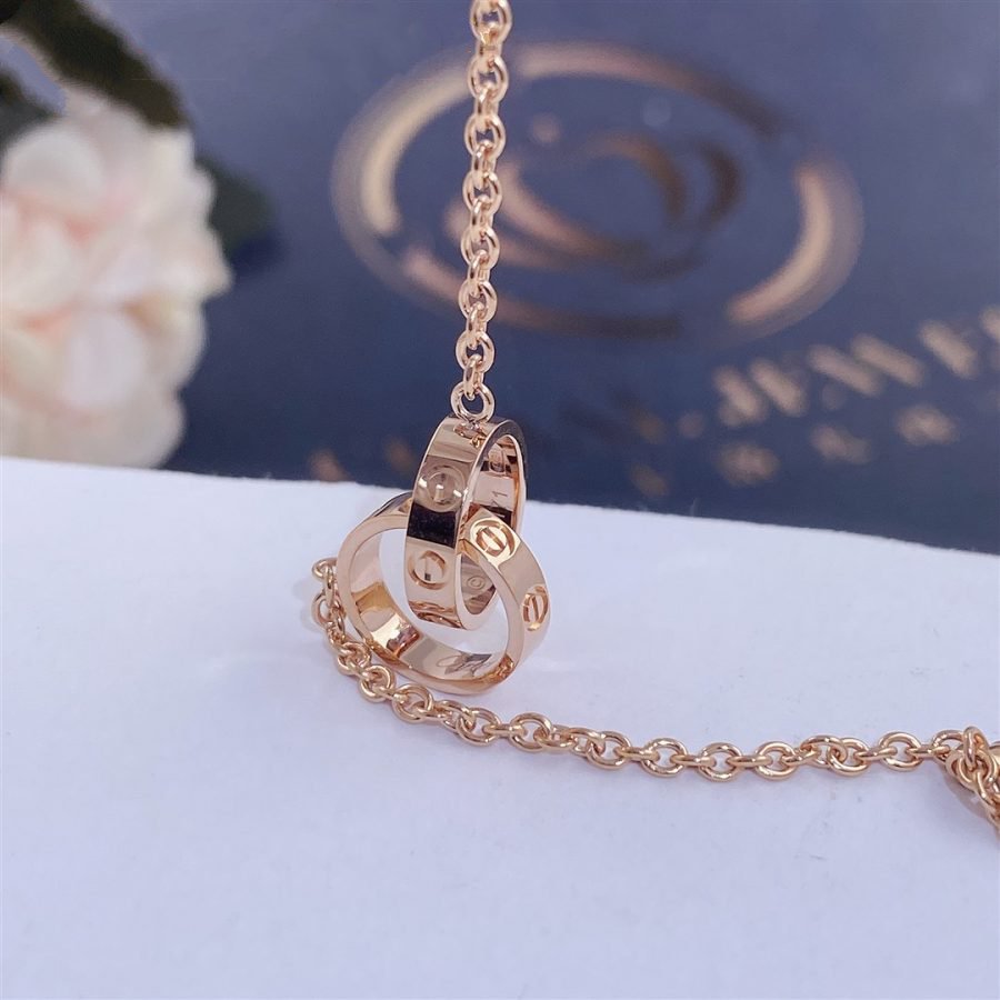 [Royal Jewelry]LOVE BRACELET DOUBLE RING