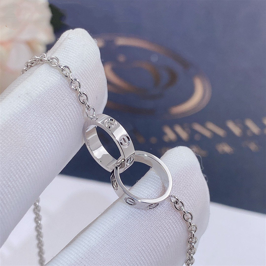 [Royal Jewelry]LOVE BRACELET DOUBLE RING