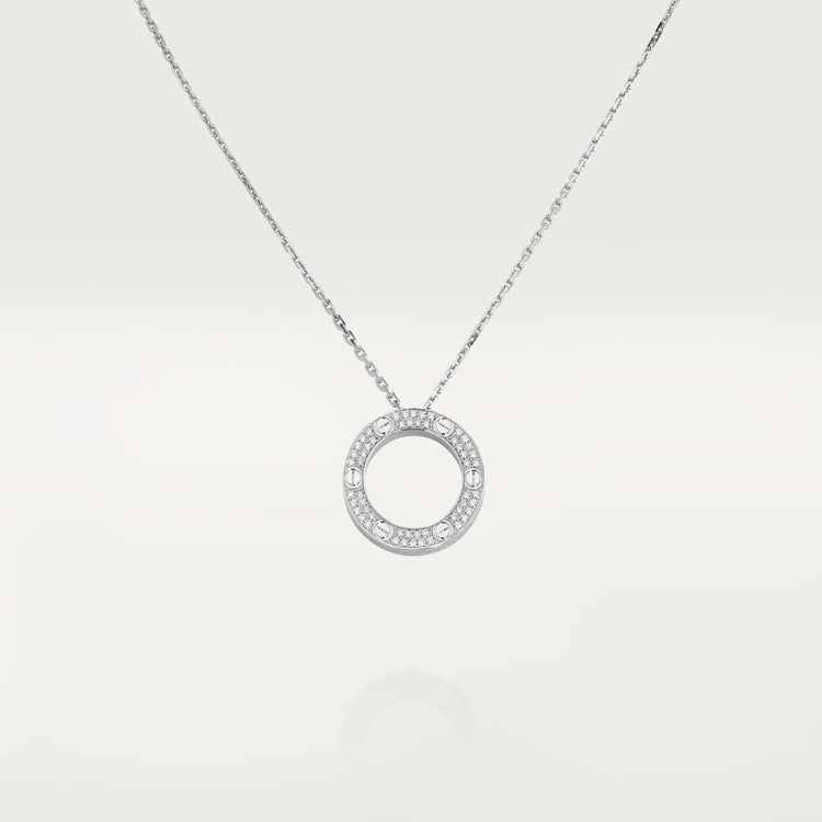 [Royal Jewelry]LOVE NECKLACE ADJUSTABLE SILVER