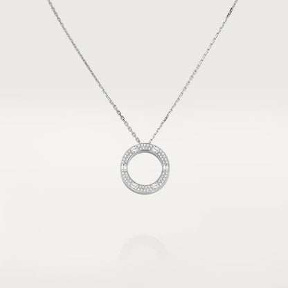 [Royal Jewelry]LOVE NECKLACE ADJUSTABLE SILVER