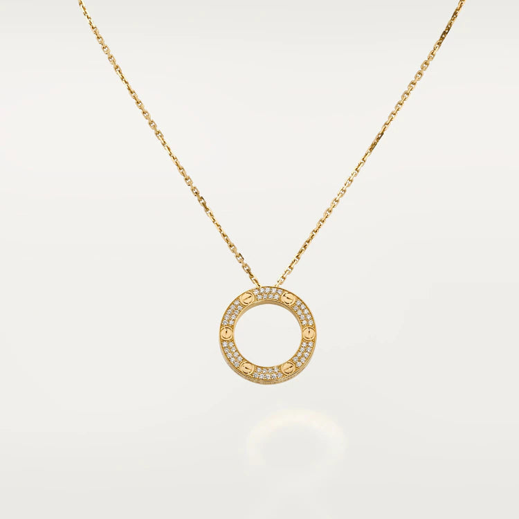 [Royal Jewelry]LOVE NECKLACE ADJUSTABLE ROSE GOLD