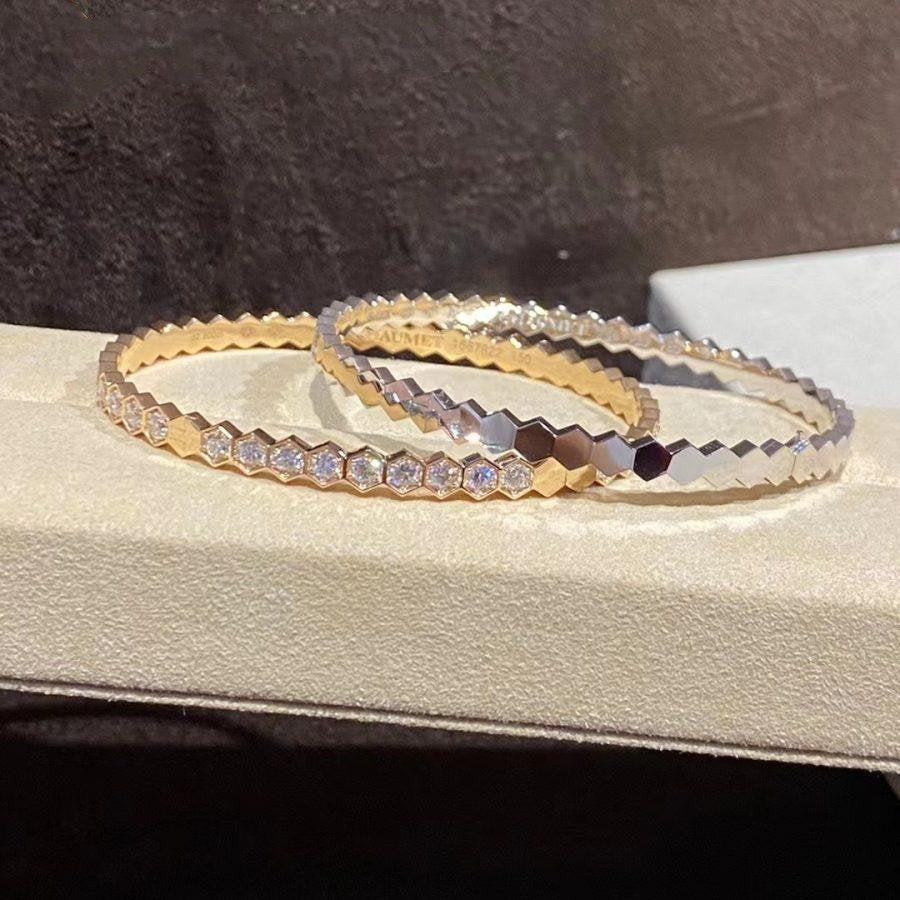 [Royal Jewelry]BEE LOVE GOLD BRACELET FULL DIAMOND