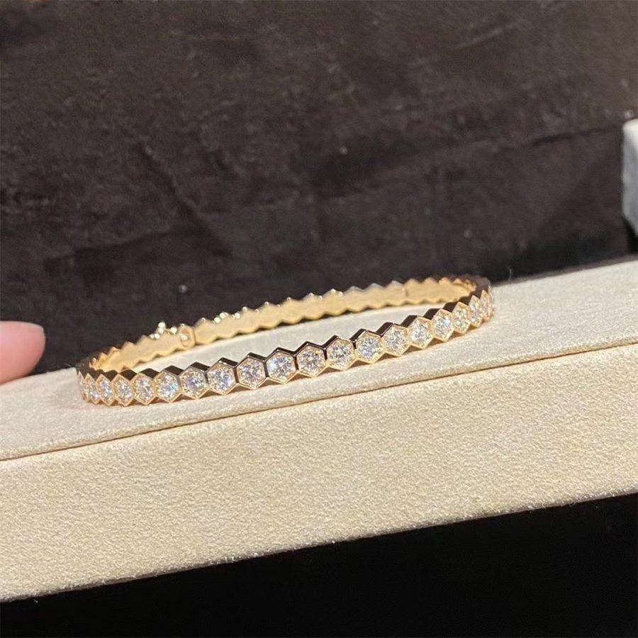 [Royal Jewelry]BEE LOVE GOLD BRACELET FULL DIAMOND