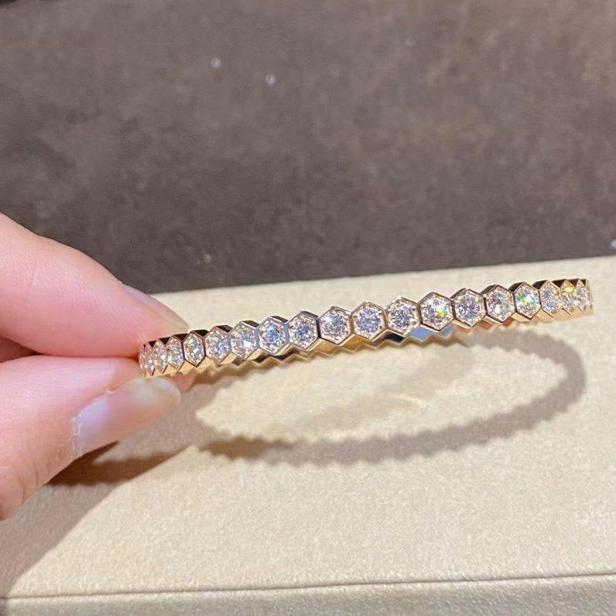 [Royal Jewelry]BEE LOVE GOLD BRACELET FULL DIAMOND