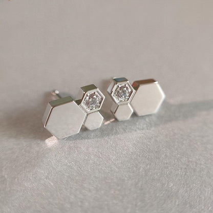 [Royal Jewelry]BEE LOVE SILVER DIAMOND EARRINGS
