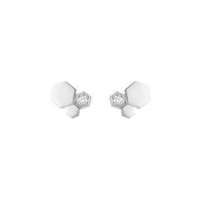 [Royal Jewelry]BEE LOVE SILVER DIAMOND EARRINGS