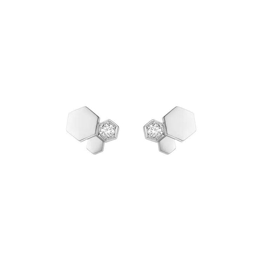 [Royal Jewelry]BEE LOVE SILVER DIAMOND EARRINGS