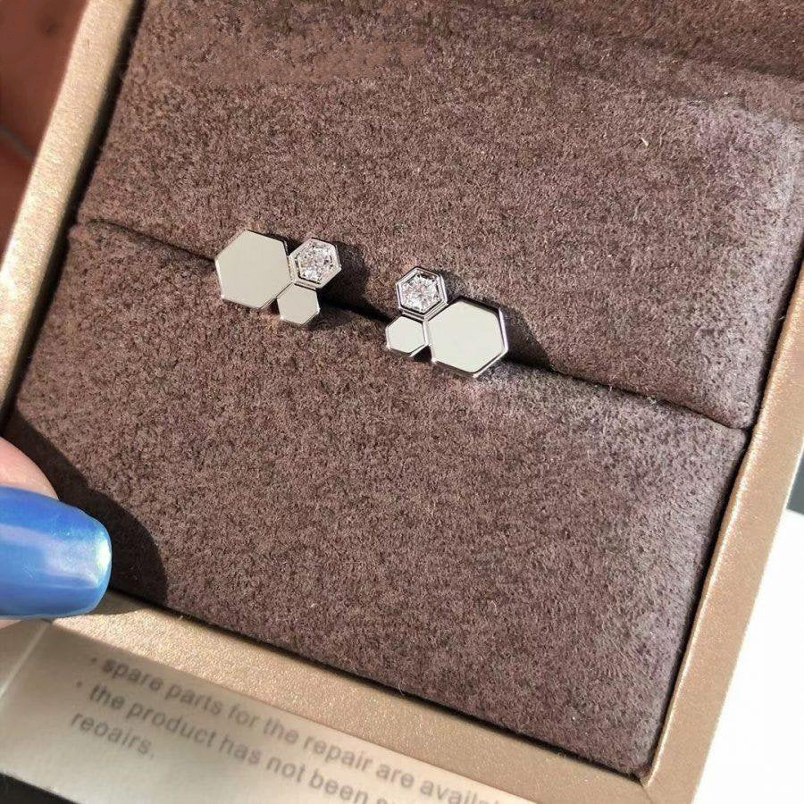 [Royal Jewelry]BEE LOVE SILVER DIAMOND EARRINGS