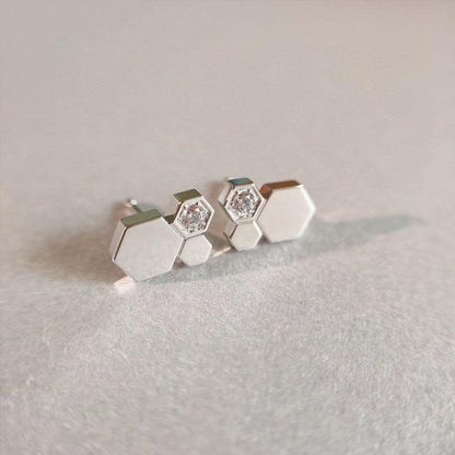 [Royal Jewelry]BEE LOVE SILVER DIAMOND EARRINGS