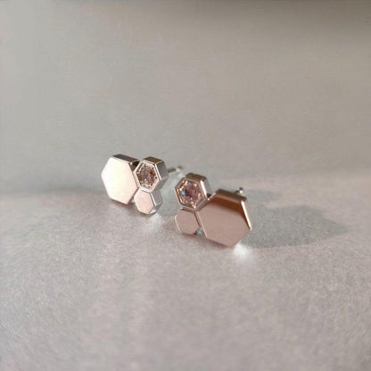 [Royal Jewelry]BEE LOVE SILVER DIAMOND EARRINGS