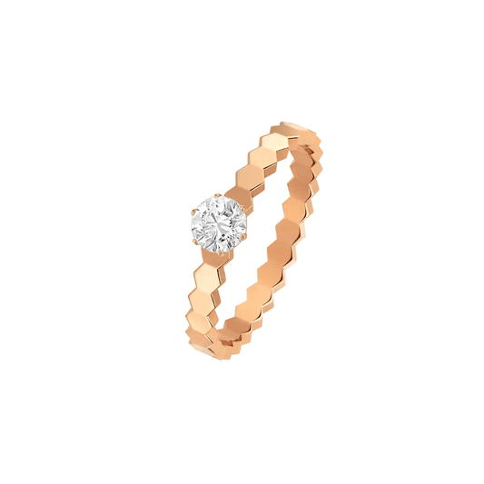 [Royal Jewelry]BEE LOVE RING PINK GOLD 1 DIAMOND