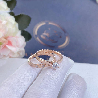 [Royal Jewelry]BEE LOVE RING PINK GOLD DIAMOND