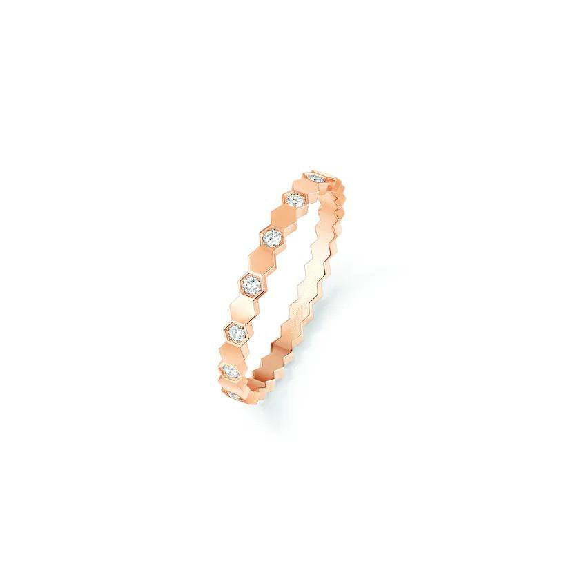 [Royal Jewelry]BEE LOVE RING PINK GOLD DIAMOND