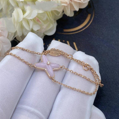 [Royal Jewelry]JEUX BRACELET PINK MOP PINK GOLD 1 DIAMOND