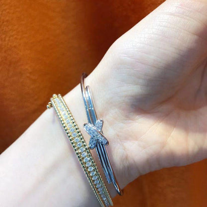 [Royal Jewelry]JEUX DE BRACELET SILVER DIAMONDS