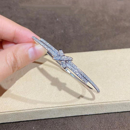 [Royal Jewelry]JEUX DE BRACELET DIAMONDS SILVER