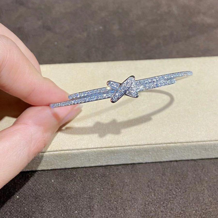 [Royal Jewelry]JEUX DE BRACELET DIAMONDS SILVER