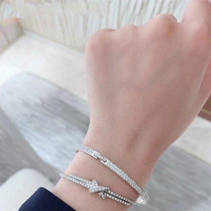 [Royal Jewelry]JEUX DE BRACELET DIAMONDS SILVER