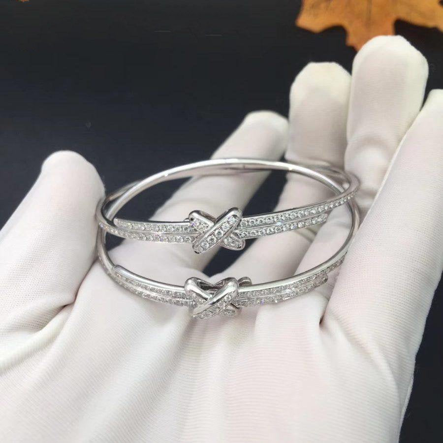 [Royal Jewelry]JEUX DE BRACELET DIAMONDS SILVER