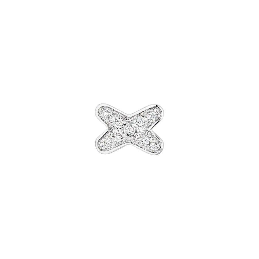 [Royal Jewelry]JEUX DE SILVER DIAMOND EARRINGS
