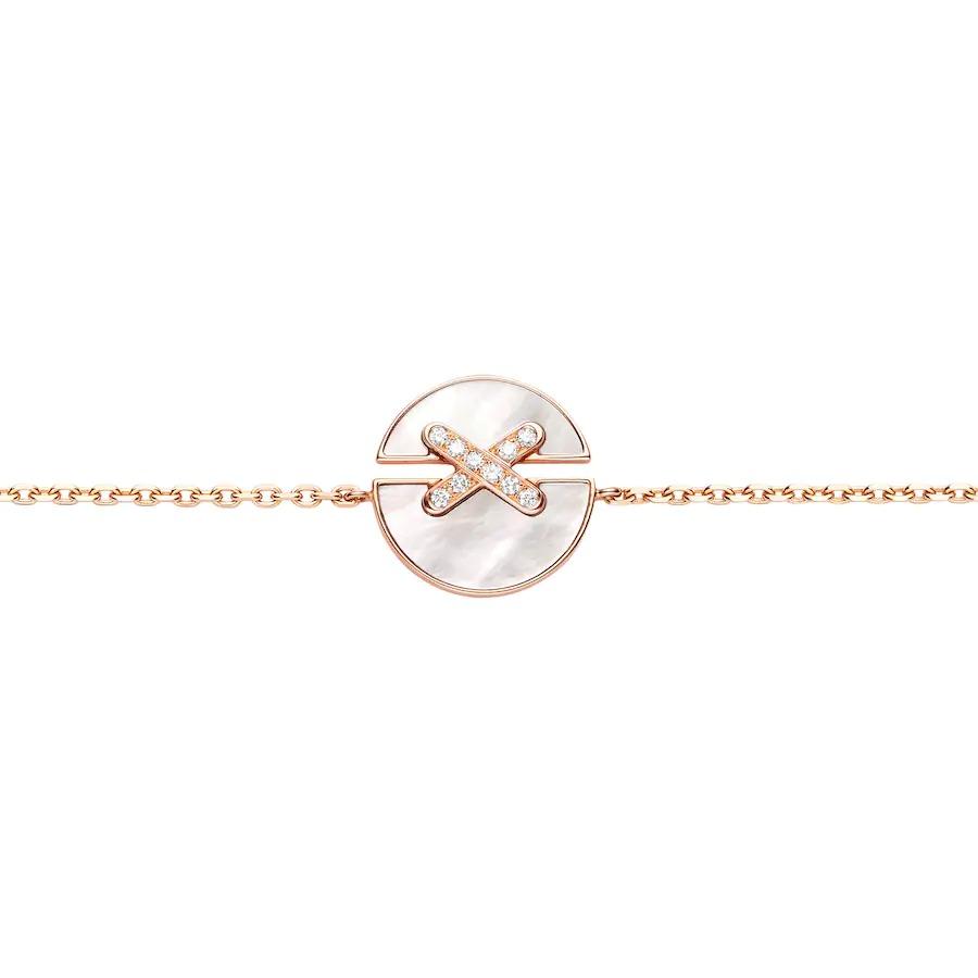 [Royal Jewelry]JEUX DE BRACELET MOP PINK GOLD DIAMONDS
