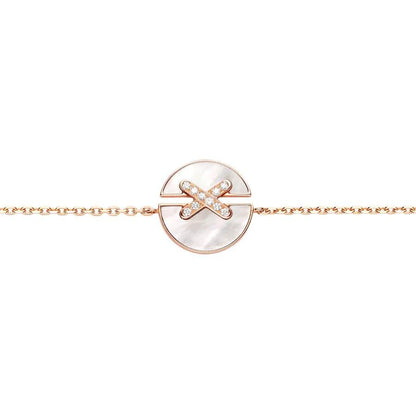 [Royal Jewelry]JEUX DE BRACELET MOP PINK GOLD DIAMONDS