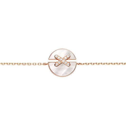 [Royal Jewelry]JEUX DE BRACELET MOP PINK GOLD DIAMONDS