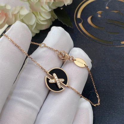 [Royal Jewelry]JEUX DE BRACELET ONYX PINK GOLD DIAMOND