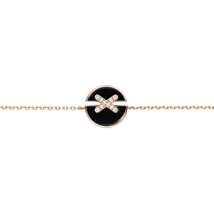 [Royal Jewelry]JEUX DE BRACELET ONYX PINK GOLD DIAMOND