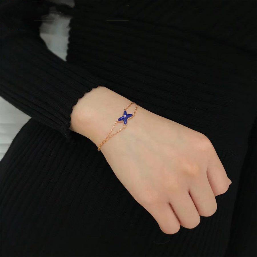 [Royal Jewelry]Hollow Design Four-Leaf Clover Flower Shape Ring