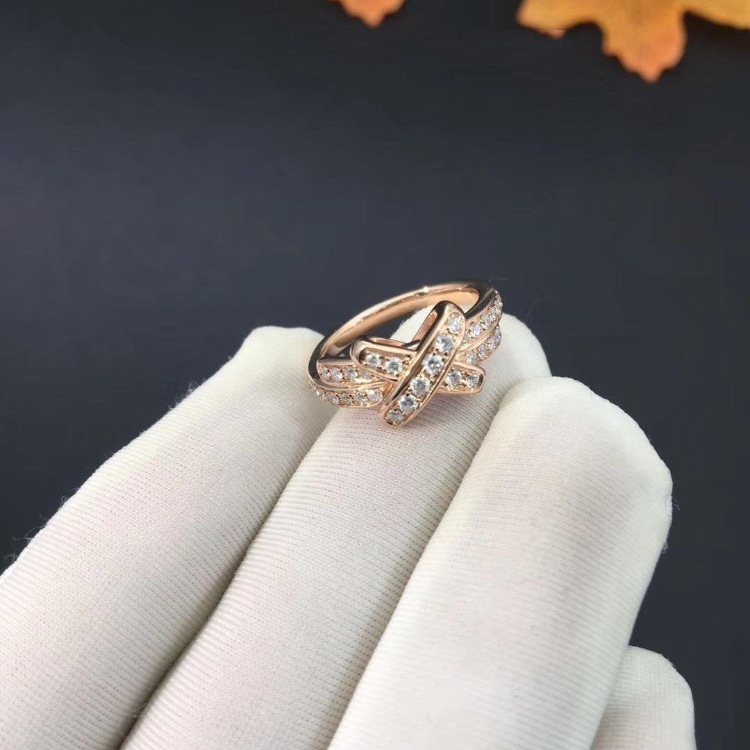 [Royal Jewelry]JEUX DE RING PINK GOLD DIAMOND