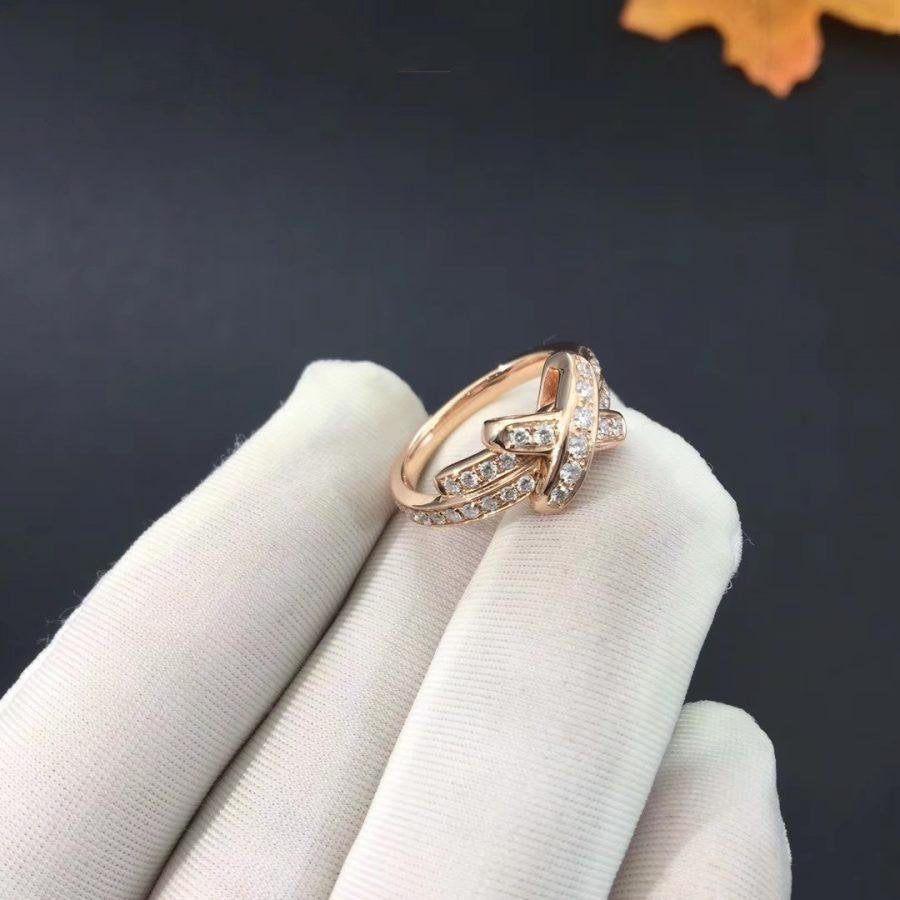 [Royal Jewelry]JEUX DE RING PINK GOLD DIAMOND